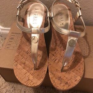 Ralph Lauren sandal wedges size 7.5